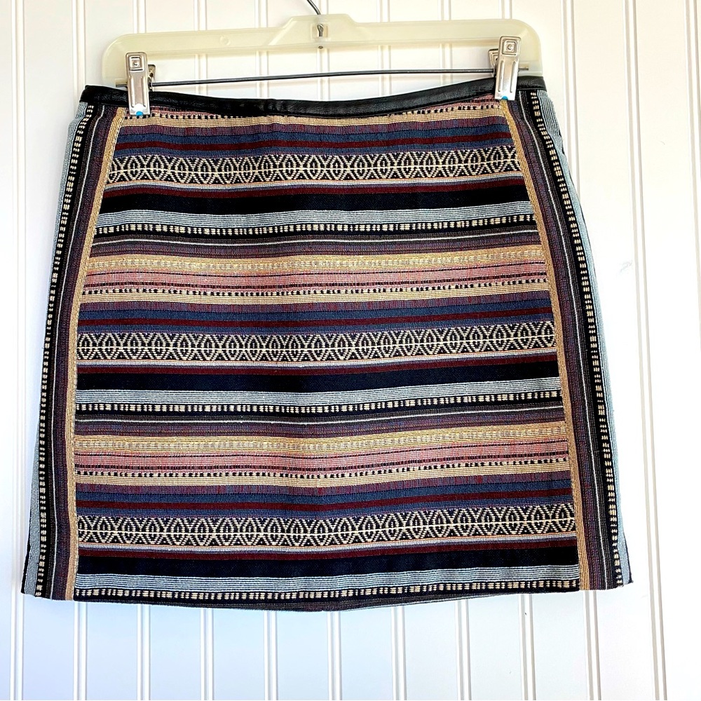 H&M Striped Mini Skirt, multi colored, SIZE 8